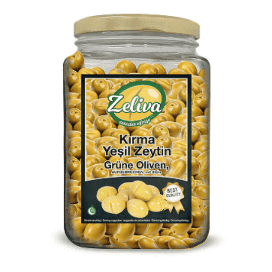 ZELIVA GREEN OLIVES 900G KIRMA